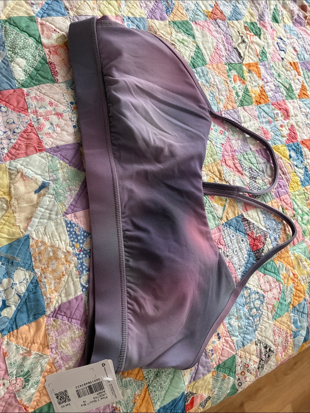 lululemon athletica Lavender Ombre Flow Y Nulu Bra